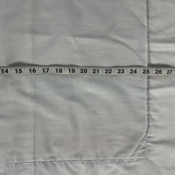 VTG JP Stevens Pillow Sham Pastel Stripe White Edge 80s Cotton 31"x26" Retro '82 - Picture 12 of 16